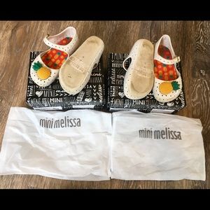 Mini Melissa white sandals